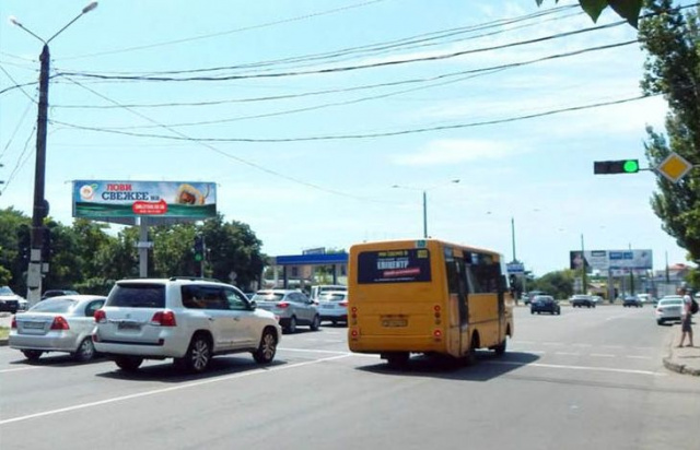 Суперборд 12x3,  №190 ул.Днепропетровская дорога - Поворот на Крыжановку,АЗС