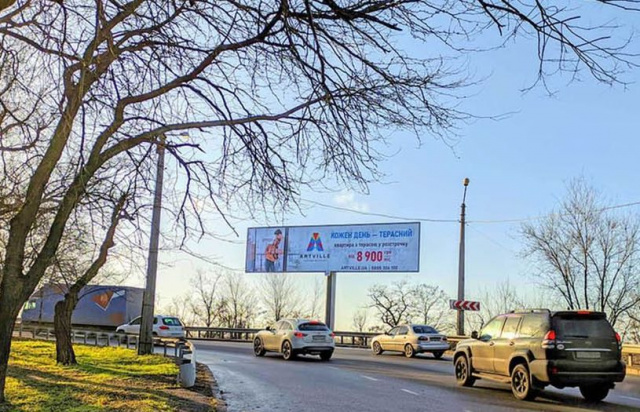 Щит 6x3,  №1пр  Херсонский спуск Пересыпьский мост подъем на ул Пастера